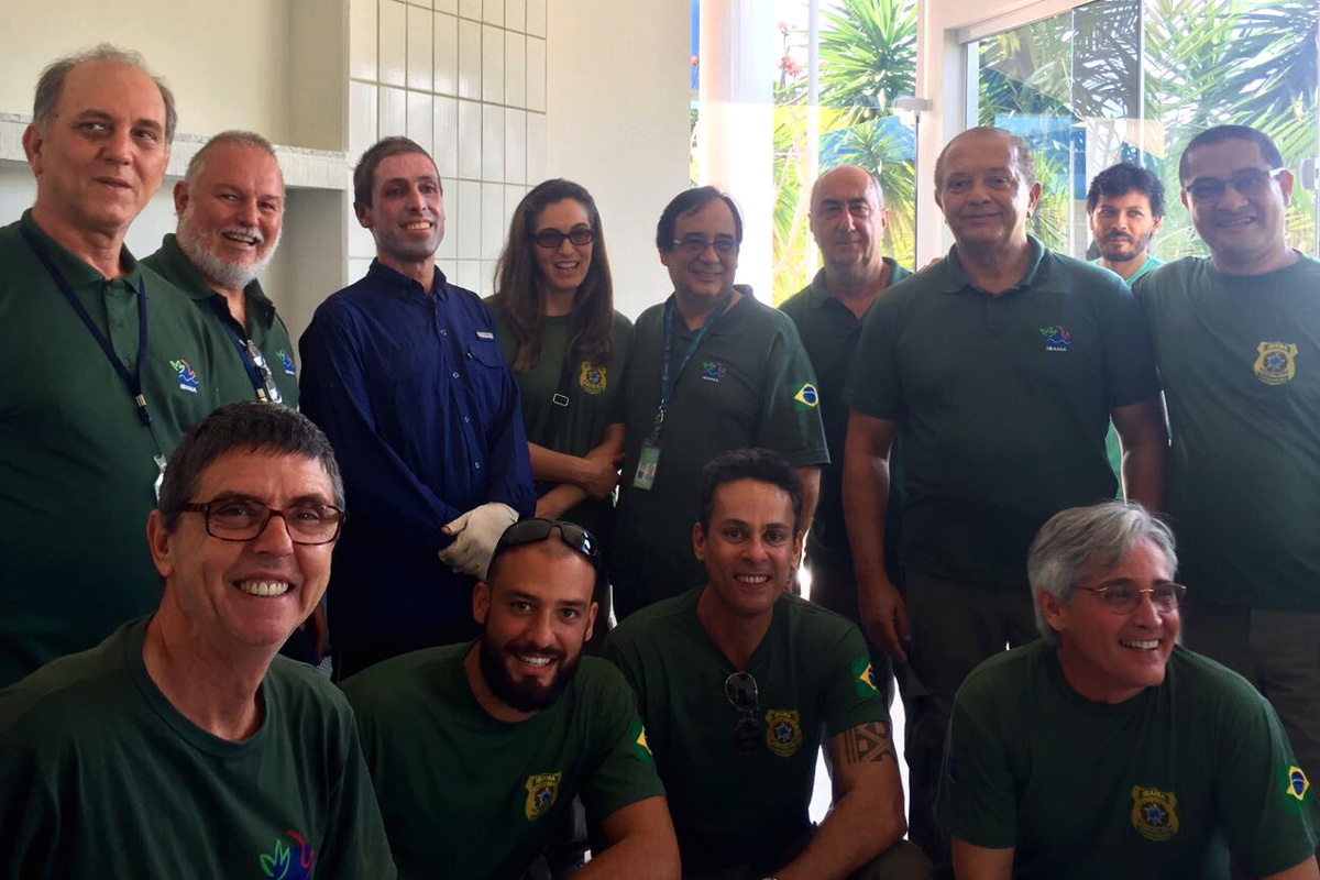 Lazlo recebe alta no Centro de Tratamento de Queimados do Hospital de Força Aérea do Galeão Foto: Ibama