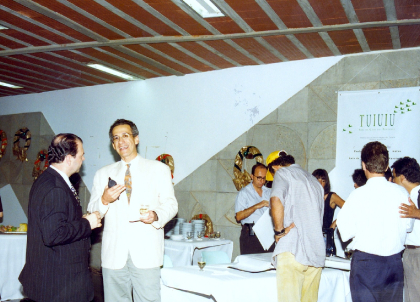 Presidente do Ibama, Eduardo Martins no coquetel de lançamento do livro 