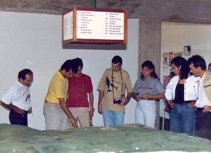 Visita de Técnicos do Ibama ao Parque Nacional de Brasília, em junho de 1990.