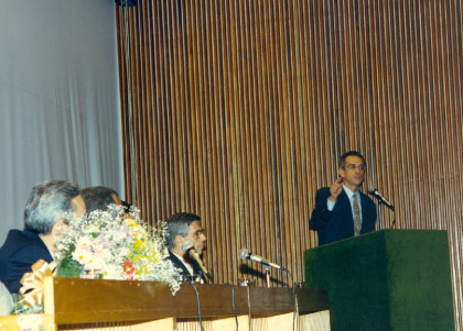 Solenidade de entrega do título de cidadão ao Dr. Paulo Nogueira, em setembro de 1997