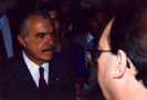 Visita do então Presidente da República, José Sarney, à sede do Ibama, por ocasião do 1º aniversário do IBAMA