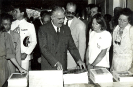 Visita do então Presidente da República, José Sarney, à sede do Ibama, por ocasião do 1º aniversário do IBAMA.