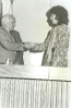 Presidente da Ibama, Maria Tereza de Jorge Pádua e do Sec. Meio Ambiente Prof. José Goldemberg na reunião Extraordinária do CONAMA, em 28 de abril de 1992. 