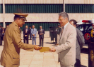 Visita do então Presidente da República, Fernando Henrique Cardoso, ao Ibama por ocasião da assinatura do decreto que criou o Prevfogo. 