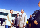 Visita do então Presidente da República, Fernando Henrique Cardoso, ao Ibama por ocasião da assinatura do decreto que criou o Prevfogo.