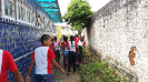 Alunos ajudam na vistoria do Caracol Africano na área da escola | João Pessoa/PB