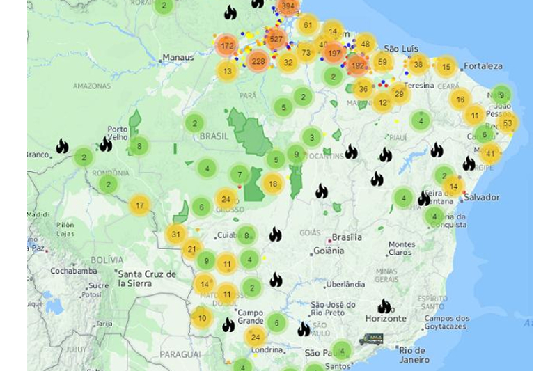 Governo Federal cria centro integrado para monitorar incêndios florestais Ascom/Ibama