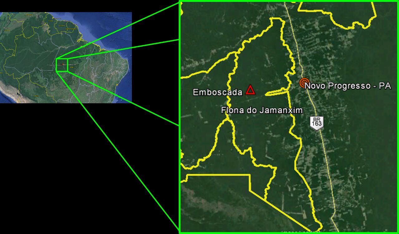 Mapa Emboscada Imagem : Ibama
